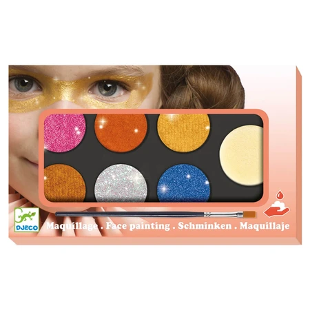 Culori make-up non alergice Djeco, metalic