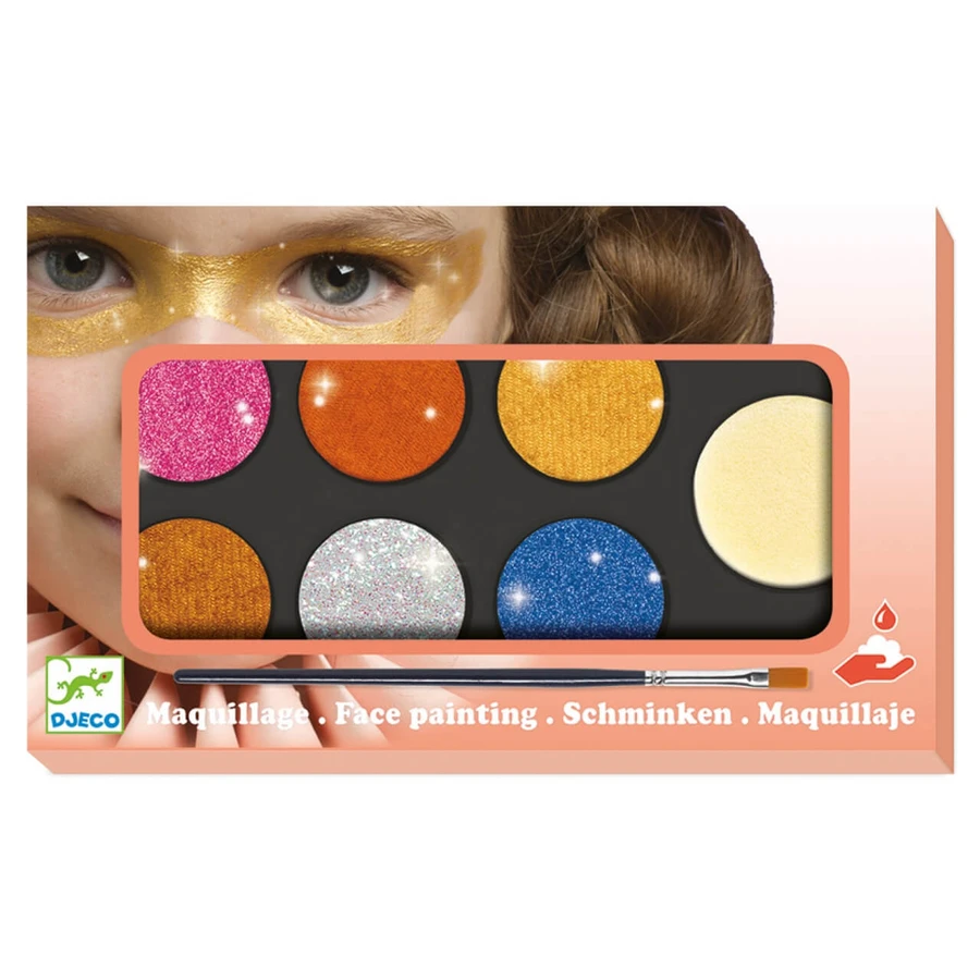 Culori make-up non alergice Djeco, metalic