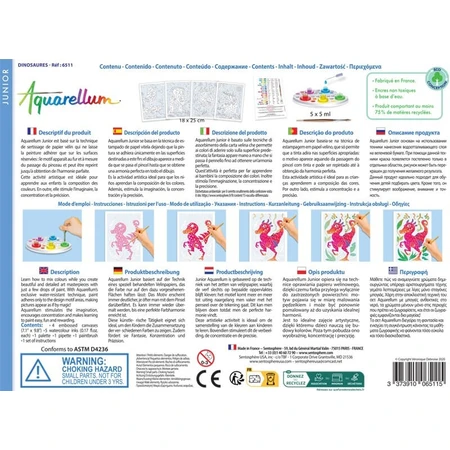 Set pictura - Aquarellum Junior Dinozauri - Sentosphere