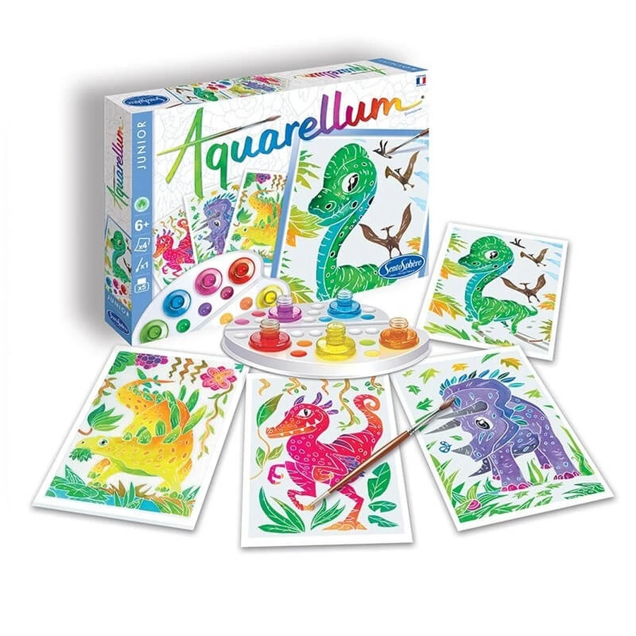Set pictura - Aquarellum Junior Dinozauri - Sentosphere