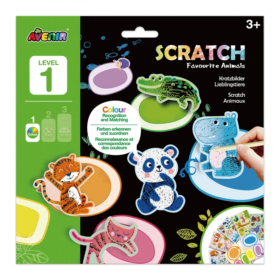 Scratching Set - Favorite Animals Level 1