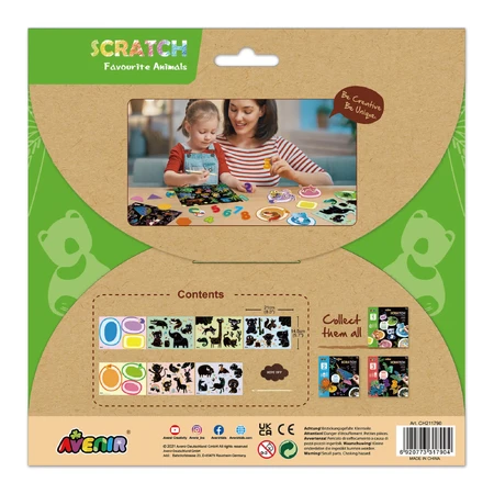 Scratching Set - Favorite Animals Level 1