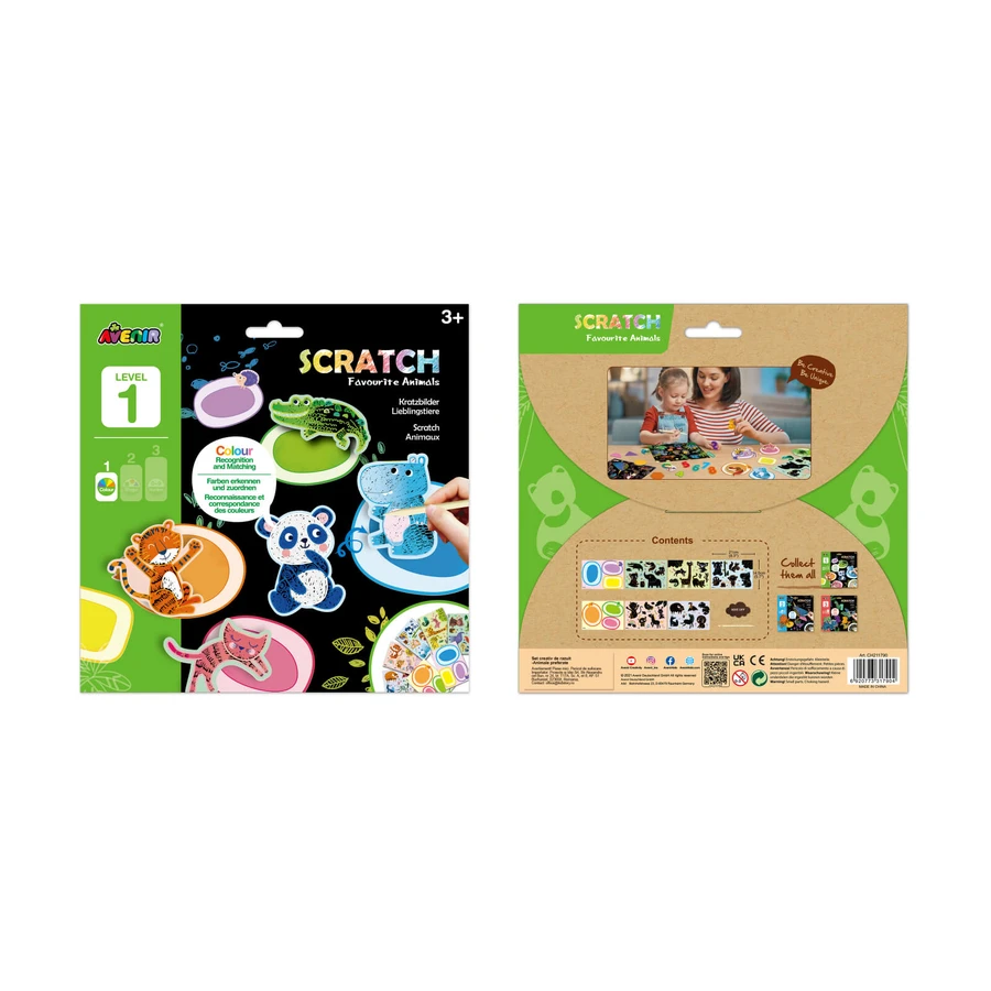 Scratching Set - Favorite Animals Level 1