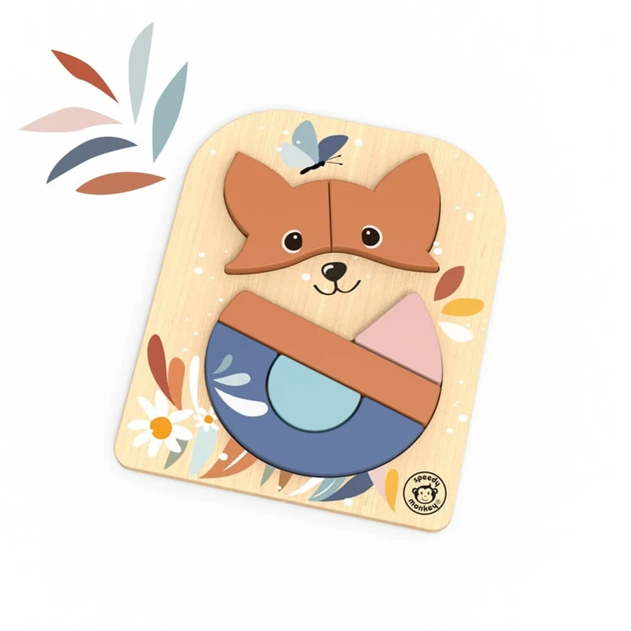 Puzzle de madera Fox Fox, Speedy Monkey