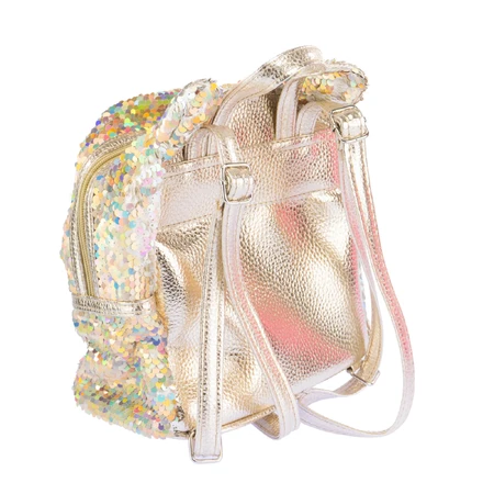 Girabrilla Kitty mini backpack with reversible sequins