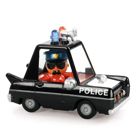 Crazy Motors Collection Djeco, voiture de police Jouets pour enfants