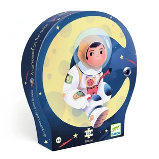 Puzzle Astronauta en la luna, Djeco