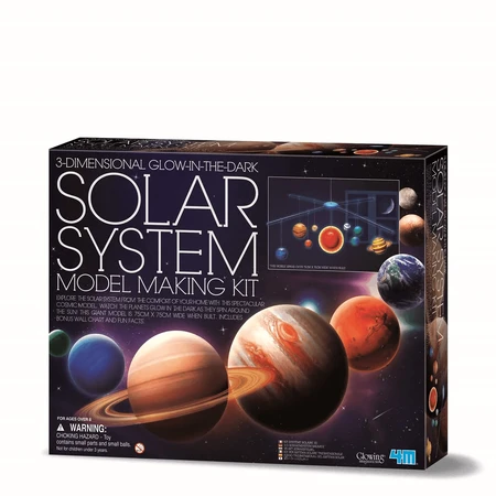 3D Solar System Construction Kit, glow in the dark