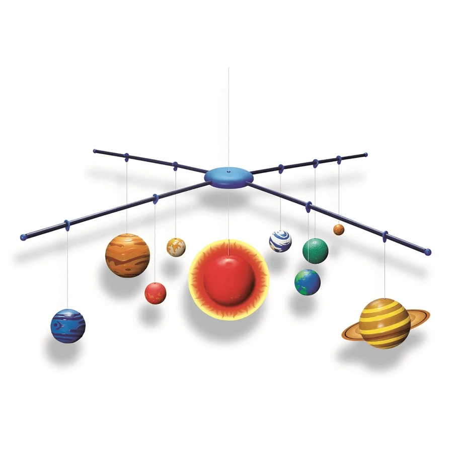 3D Solar System Construction Kit, glow in the dark