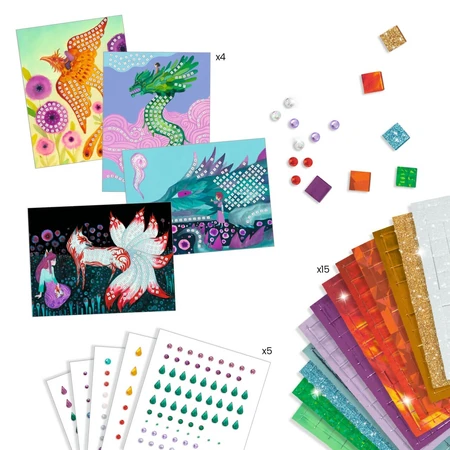 Creatief mozaïekspel Mythische wezens, Djeco