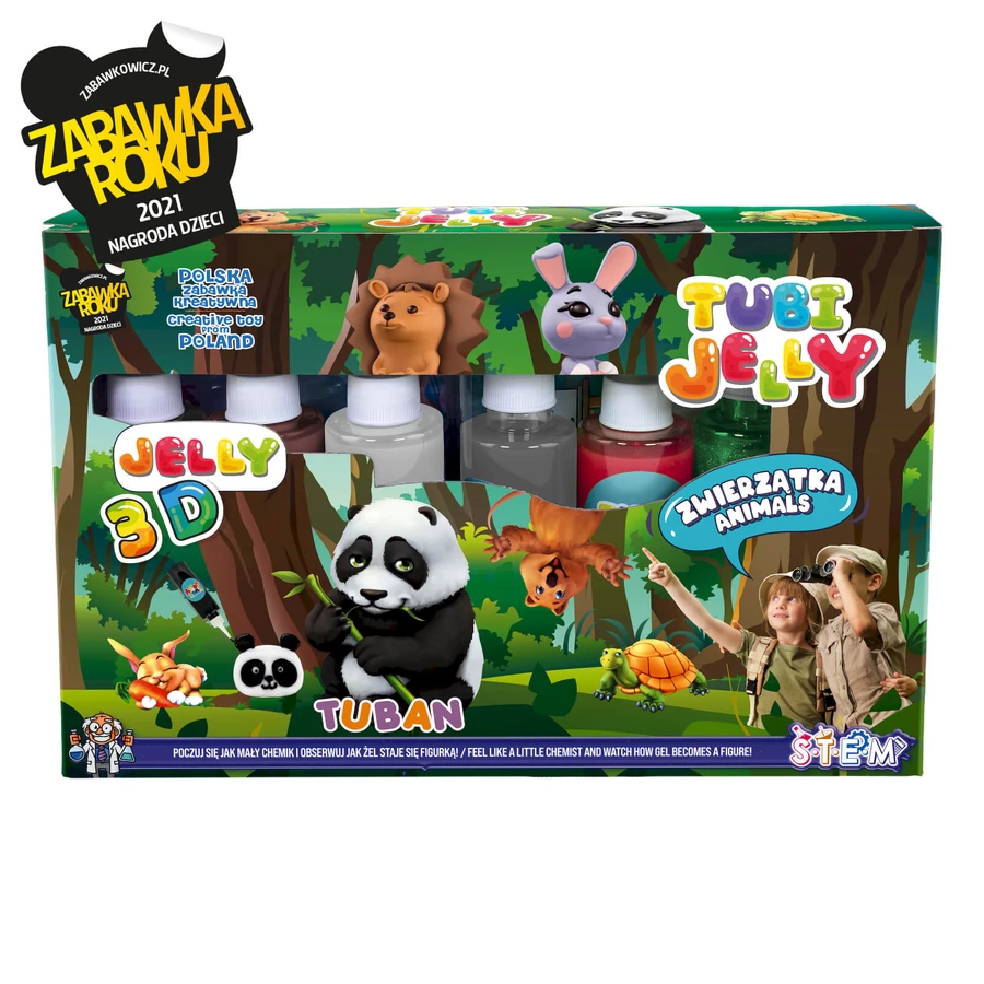 SET JELLY TUBES (gel de modelage) avec 6 couleurs - ANIMALE