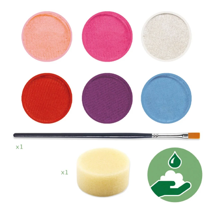 Culori make-up non alergice Djeco, pastel