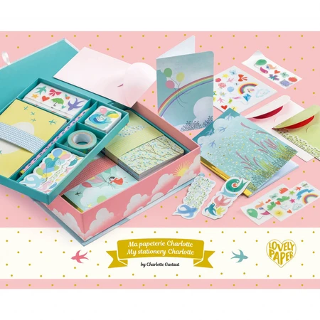 Juego de papelería Djeco, Charlotte