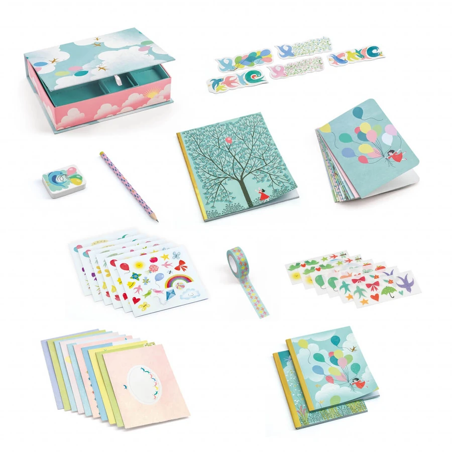 Juego de papelería Djeco, Charlotte