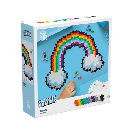 Plus-Plus Number Puzzles, 500 pieces, Rainbow