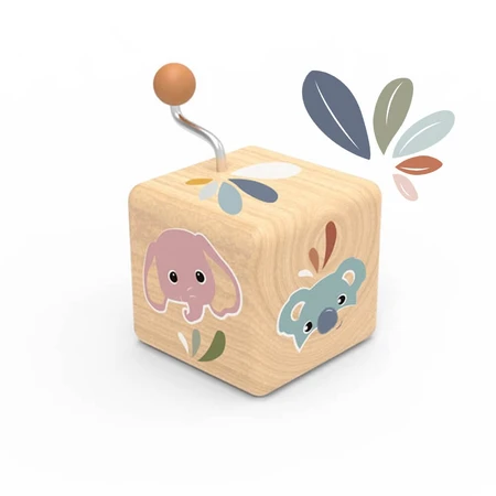 Wooden music box, Speedy Monkey