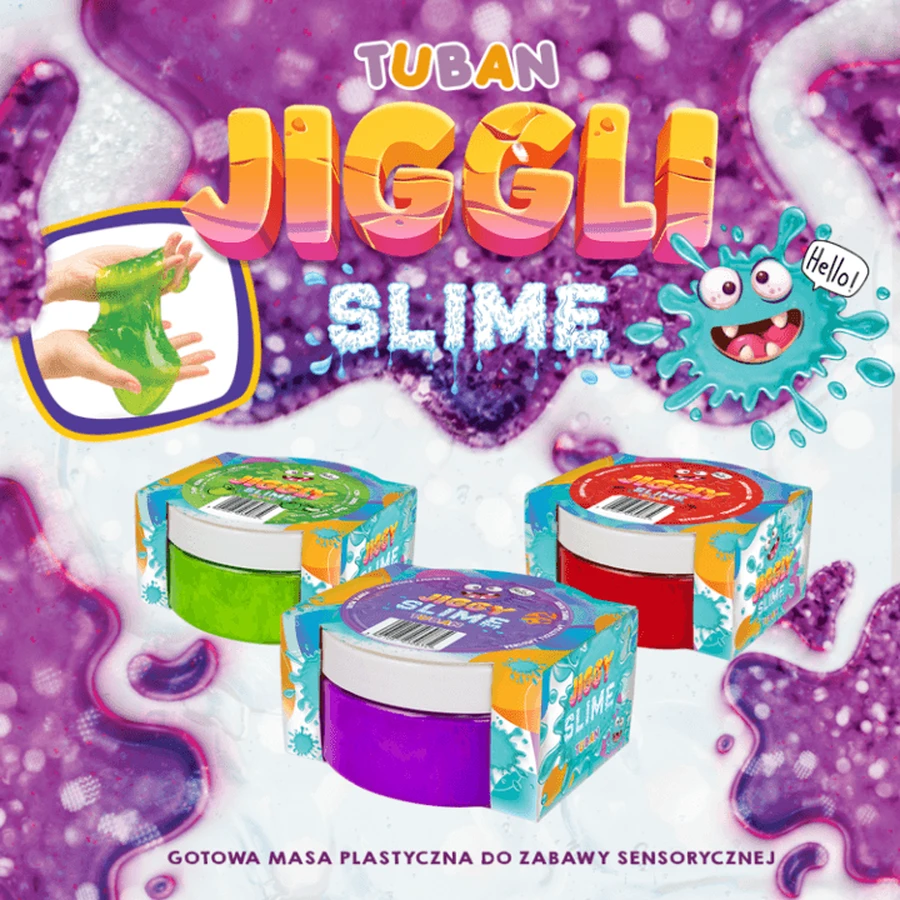 Slijm in blik JIGGLY SLIME - aardbei, 200 g