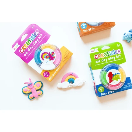 Lufttrocknende Knete - Regenbogen, Creatibles, DIY Set 4 Farben