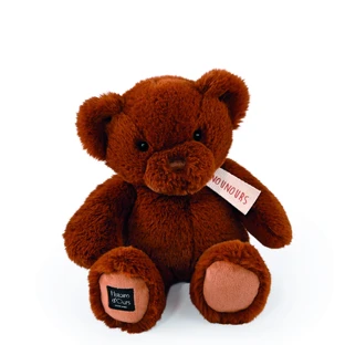 Soft plush toy - Teddy Bear, 28 cm, dark brown