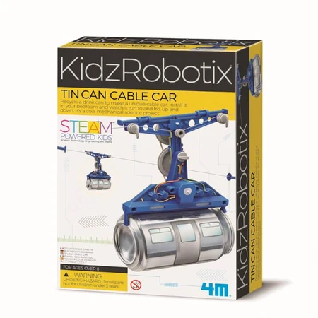 Kit de construcción de robot - Teleférico de hojalata, Kidz Robotix