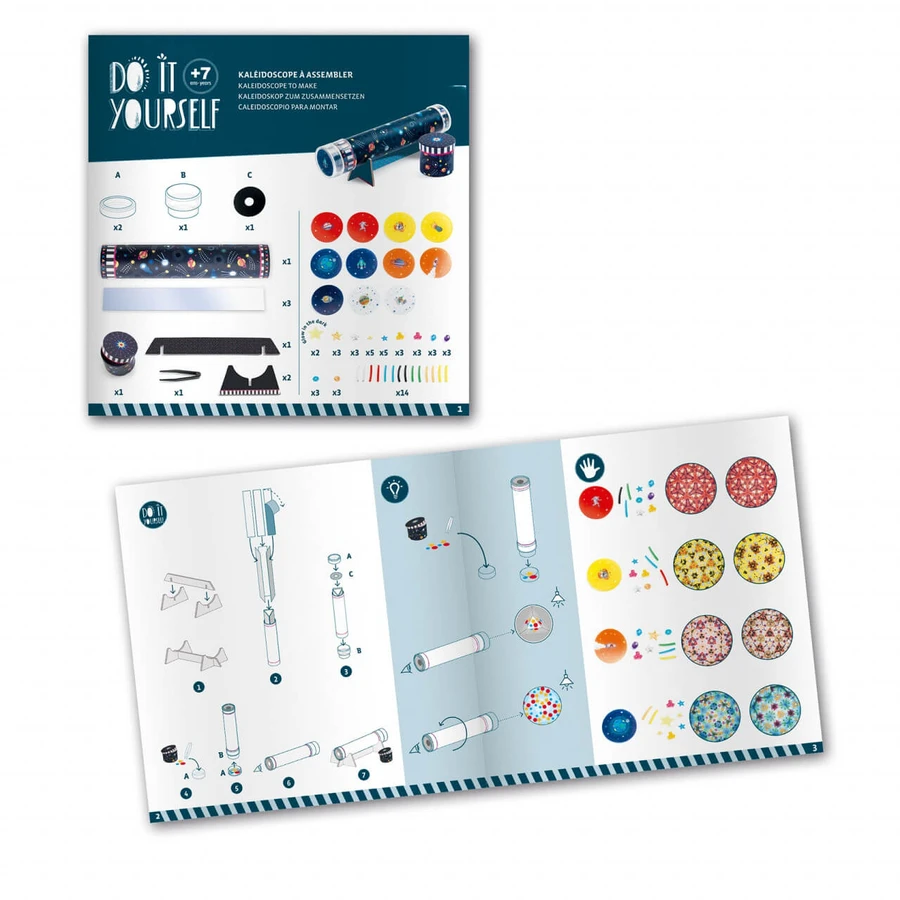 DIY Djeco Creative Set, Wie man ein Kaleidoskop erstellt