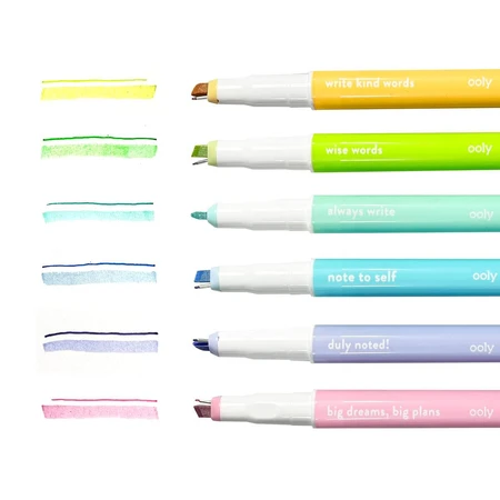 Noté ! - Marqueurs et stylos Microfino 2-en-1 - Lot de 6