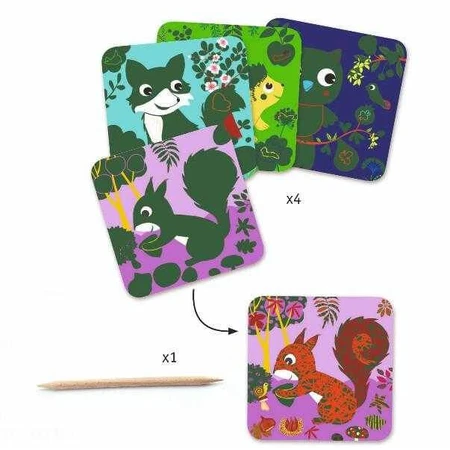 Set de rasage créatif Djeco, animaux sympathiques