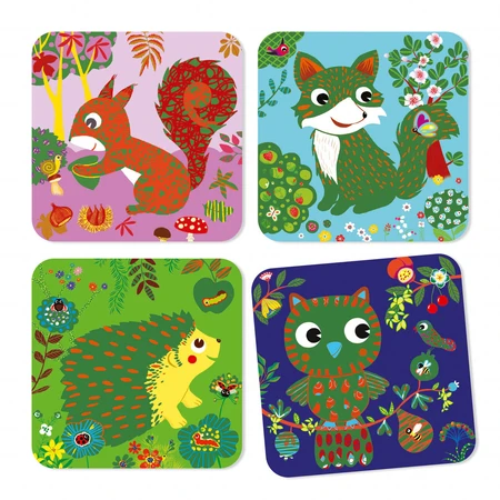 Set de rasage créatif Djeco, animaux sympathiques