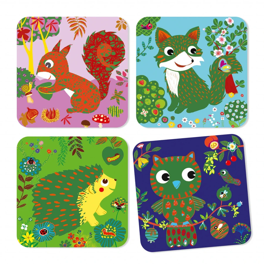 Set de rasage créatif Djeco, animaux sympathiques