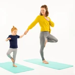 Esterilla de yoga para adultos, ecológica - Tierra, turquesa