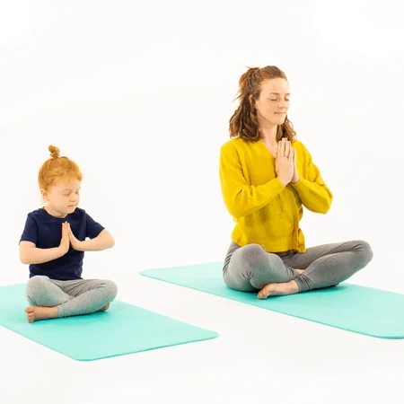 Esterilla de yoga para adultos, ecológica - Tierra, turquesa