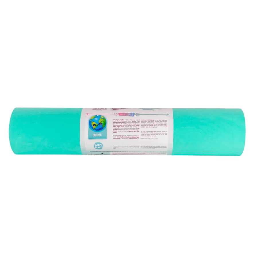 Esterilla de yoga para adultos, ecológica - Tierra, turquesa
