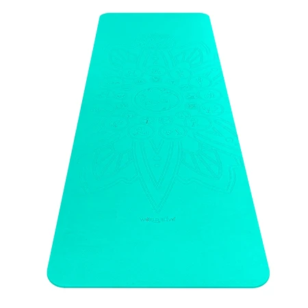 Esterilla de yoga para adultos, ecológica - Tierra, turquesa