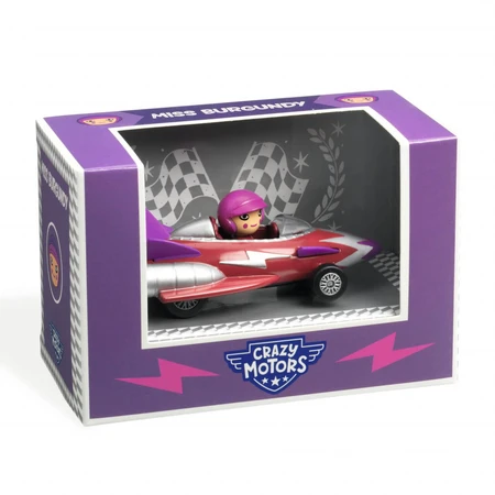 Miss Burgundy Rennwagen, Crazy Motors Kollektion, Djeco