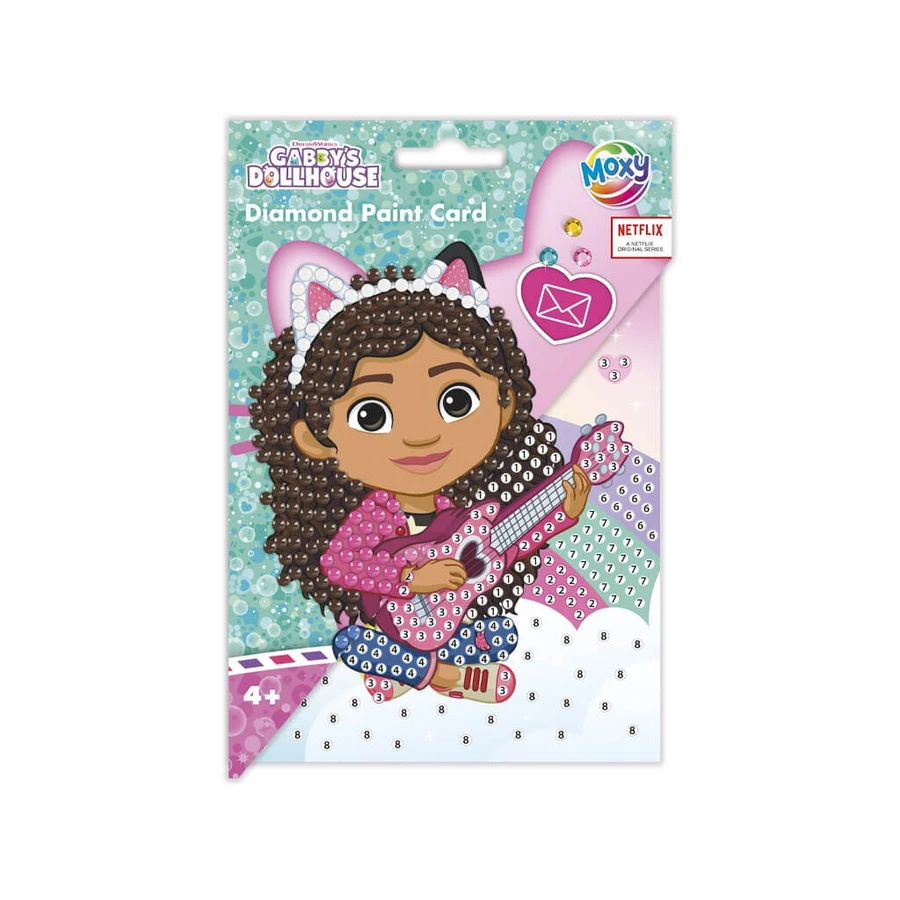 Ensemble de bricolage créatif, cartes de vœux à la peinture au diamant, Gabby's Dollhouse