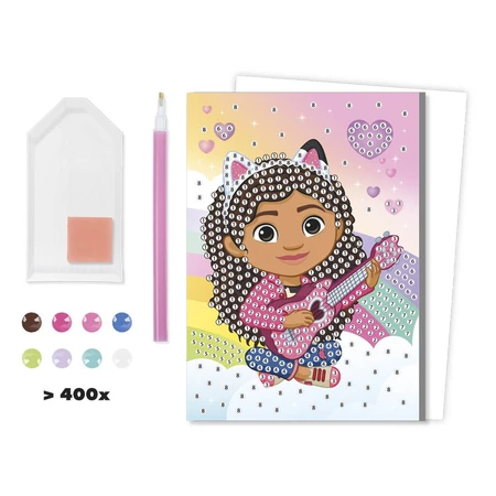 Ensemble de bricolage créatif, cartes de vœux à la peinture au diamant, Gabby's Dollhouse