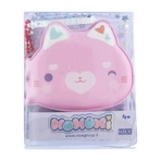 Momomi Mini-Tagebuch - Kitty Schlüsselanhänger, weiches Tagebuch mit Kette