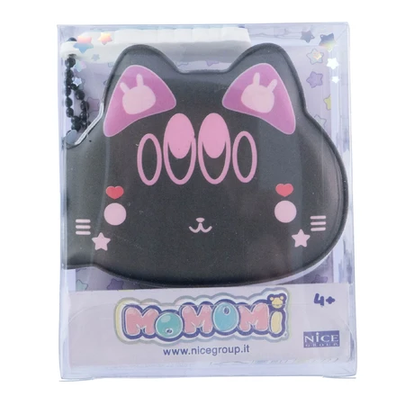 Momomi Mini-Tagebuch - Kitty Schlüsselanhänger, weiches Tagebuch mit Kette