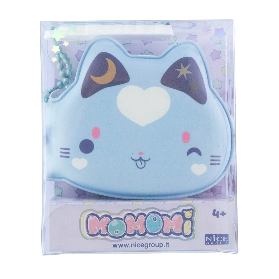Momomi Mini-Tagebuch - Kitty Schlüsselanhänger, weiches Tagebuch mit Kette