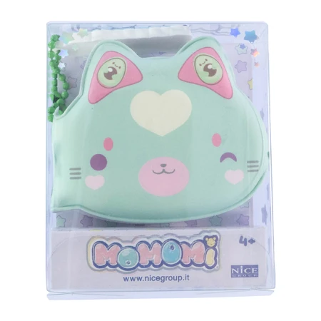 Momomi Mini-Tagebuch - Kitty Schlüsselanhänger, weiches Tagebuch mit Kette