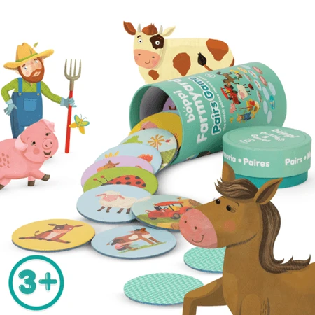 Boppi matching game, 48 pieces, Farm