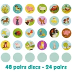 Boppi matching game, 48 pieces, Farm