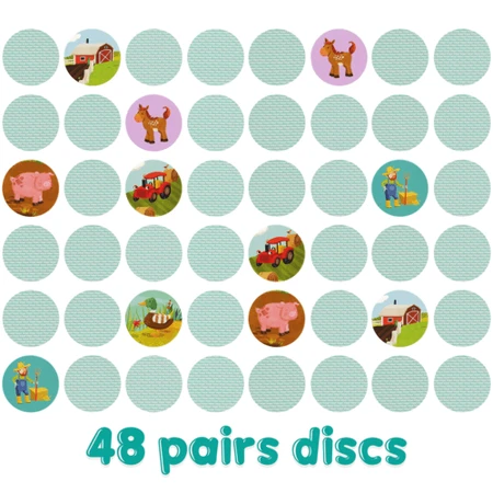 Boppi matching game, 48 pieces, Farm