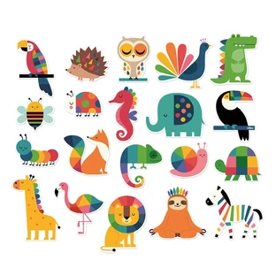 Caja de 20 imanes de animales - Rainbow Andy Westface - Vilac