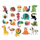 Doos met 20 dierenmagneten - Regenboog Andy Westface - Vilac