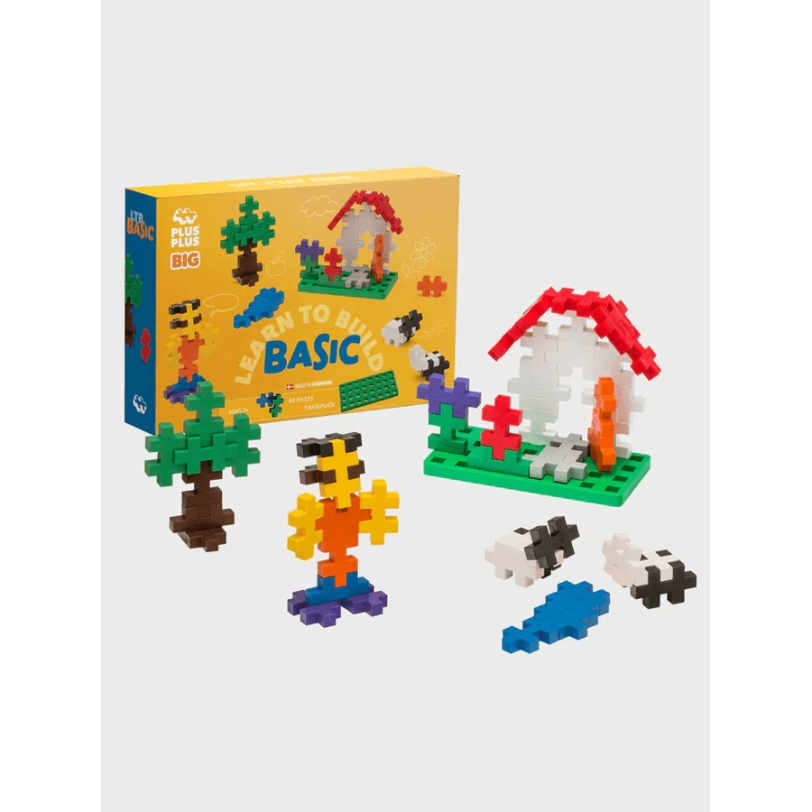 Plus-Plus construction set, 60 large pieces, Learn to build