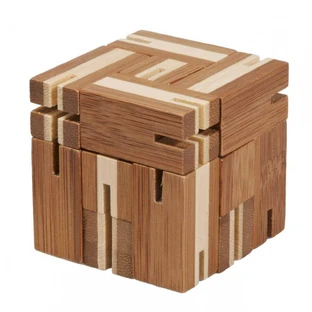 Flexi-cub bamboo 3D logic puzzle game