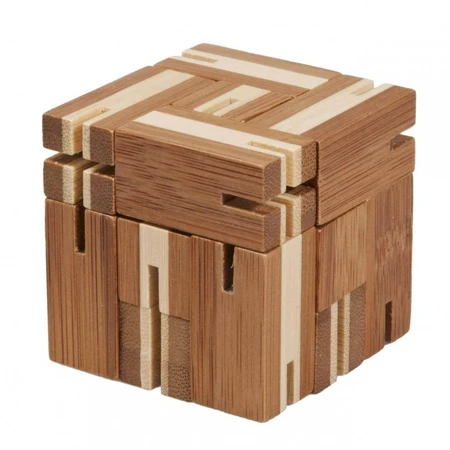 Flexi-cub bamboo 3D logic puzzle game