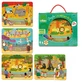 4 puzzles - ZOO animales 6 piezas