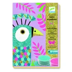 Creatieve workshop met zand en glitter, Vogels